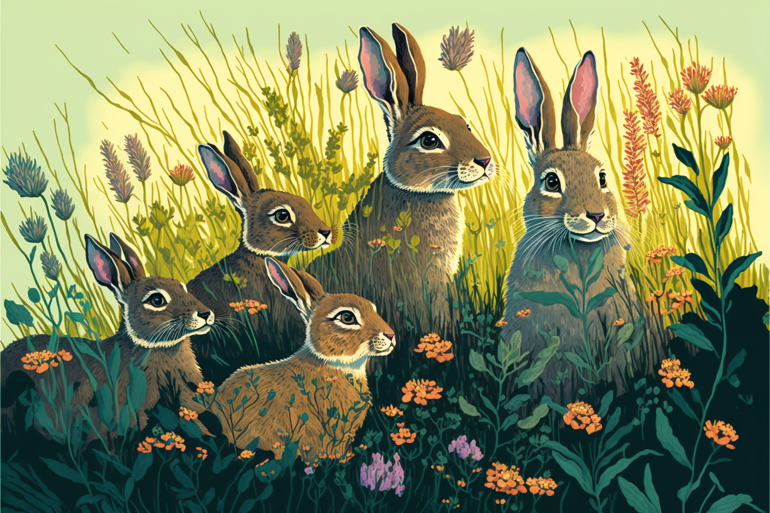The Hares and the Frogs