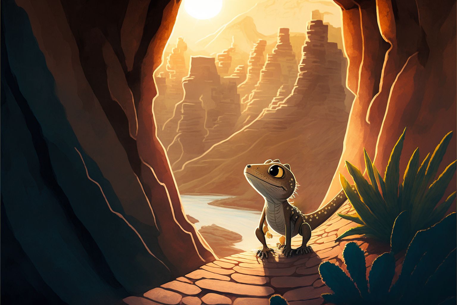 The Adventures of Skink and Marten in the Canyon