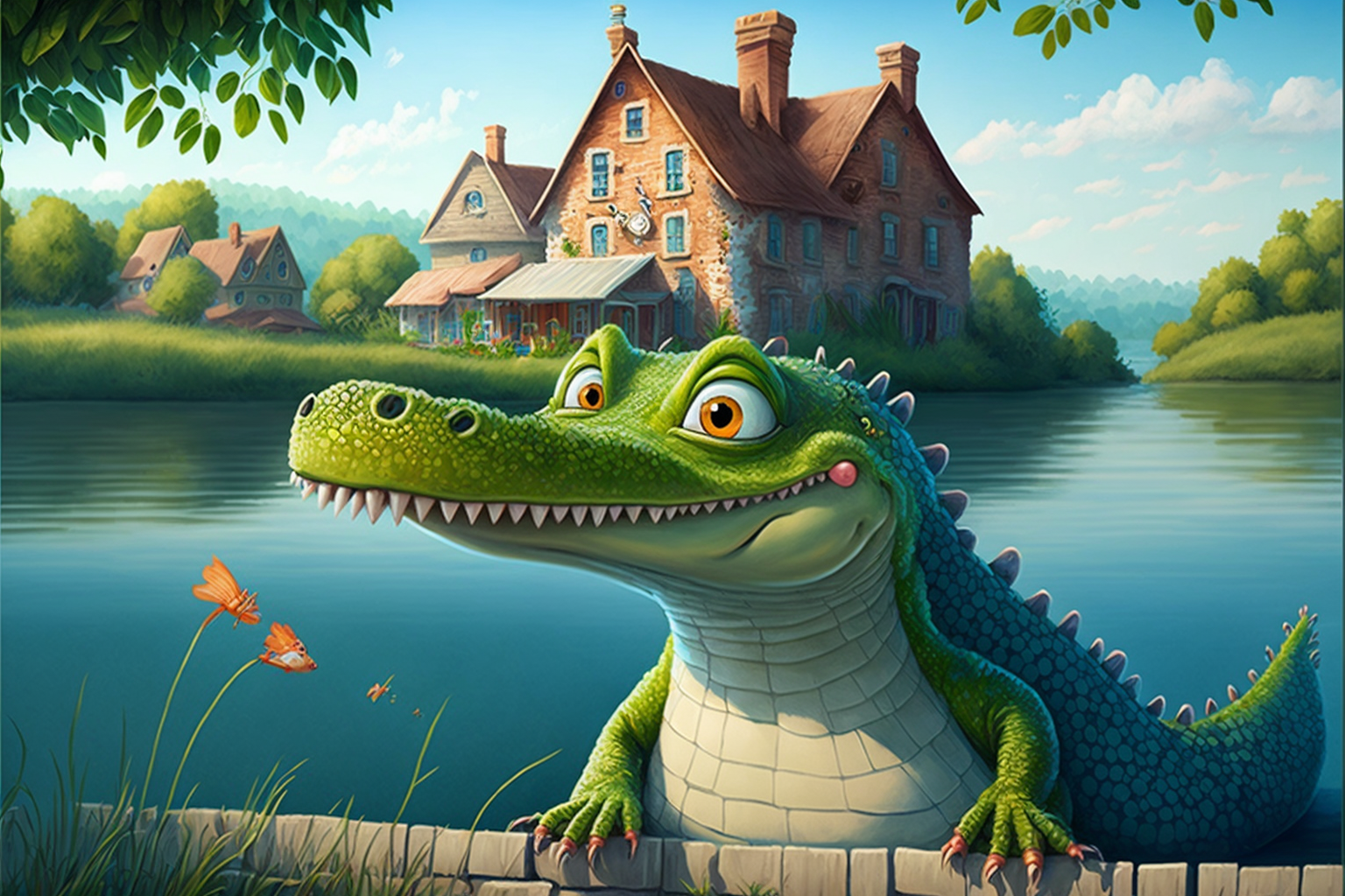 The Kind-Hearted Crocodile and Alligator